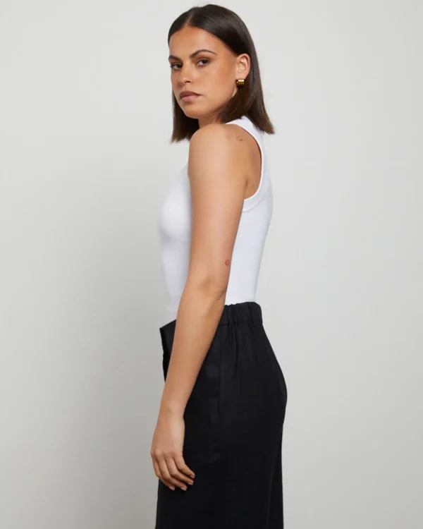 Online GENERAL PANTS CO. BASICS Luxe Knitted Tank Top In White