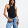 Fashion NOBODY DENIM Luxe Rib Tank Top Black