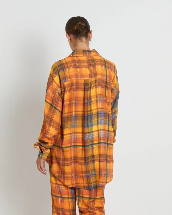 Sale CHARLIE HOLIDAY Maple Long Sleeve Shirt In Camden Check