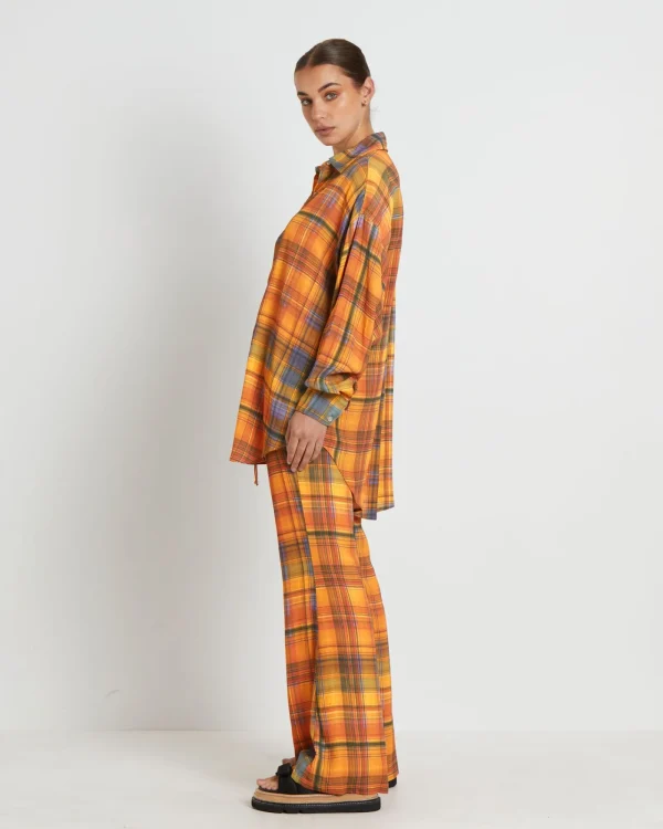 Sale CHARLIE HOLIDAY Maple Long Sleeve Shirt In Camden Check