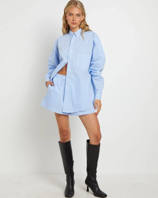 Cheap FLEUR BY BLANCA STUDIO Matilda Long Sleeve Shirt In Blue