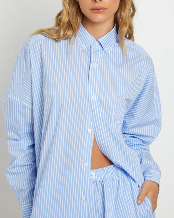 Cheap FLEUR BY BLANCA STUDIO Matilda Long Sleeve Shirt In Blue