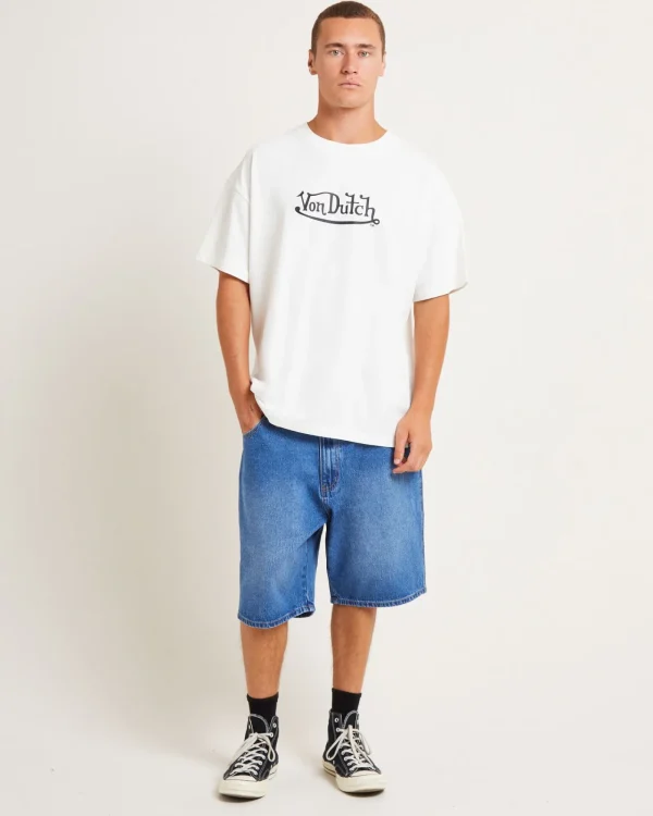 Online VON DUTCH Mens Denim Jorts In Blue