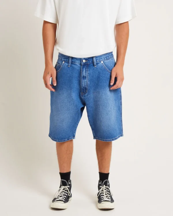 Online VON DUTCH Mens Denim Jorts In Blue