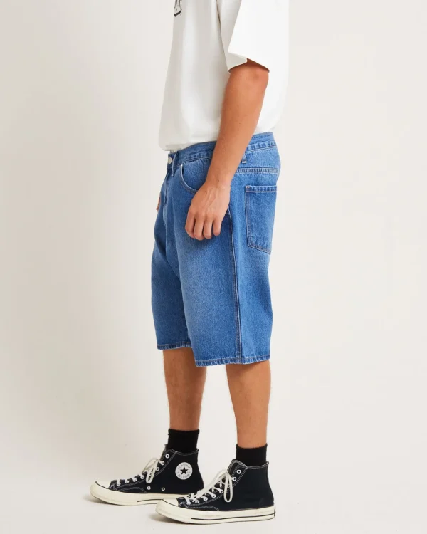 Online VON DUTCH Mens Denim Jorts In Blue