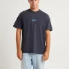Best AFENDS Message Recycled Retro Fit T-Shirt Charcoal