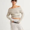 Shop ALICE IN THE EVE Milly Off Shoulder Knit