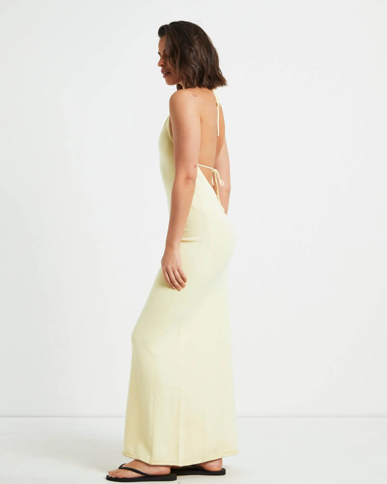 mimi_knit_tie_back_midi_d_1.webp Discount SUBTITLED Mimi Knit Tie Back Midi Dress In Butter Yellow