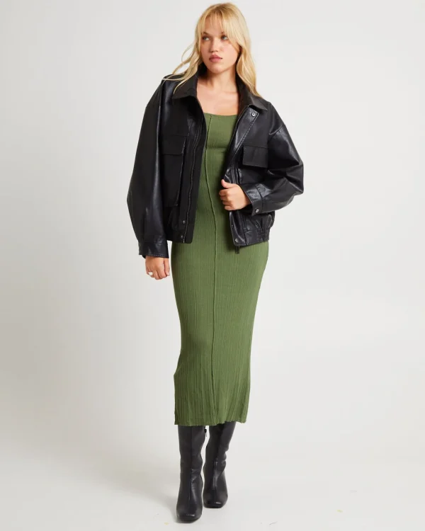 Clearance SUBTITLED Molly Singlet Strap Porter Maxi Dress