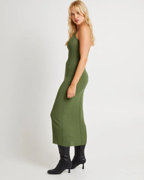Clearance SUBTITLED Molly Singlet Strap Porter Maxi Dress