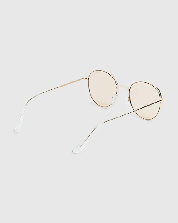 Outlet PETA AND JAIN Molly Sunglasses Gold/Peach