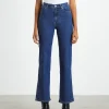 Cheap DR DENIM Moxy Straight Jeans Cape Dark Plain