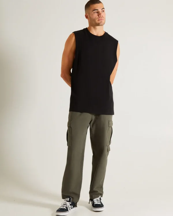 Shop GENERAL PANTS CO. BASICS Muscle Tank In Black