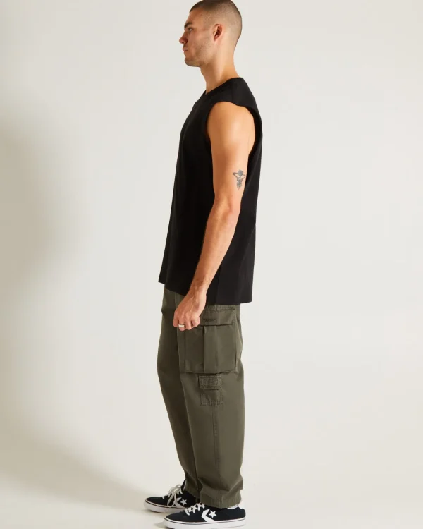 Shop GENERAL PANTS CO. BASICS Muscle Tank In Black