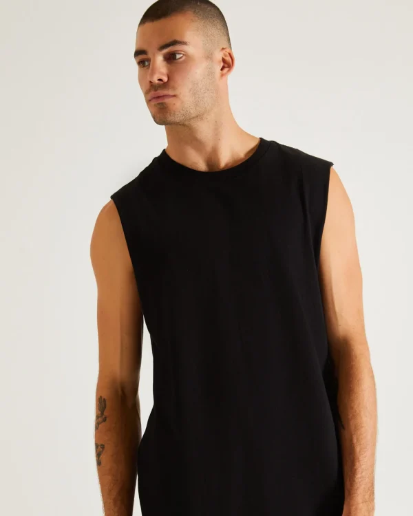Shop GENERAL PANTS CO. BASICS Muscle Tank In Black