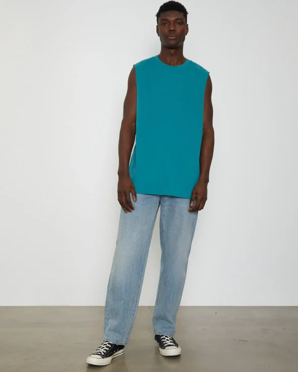 Cheap GENERAL PANTS CO. BASICS Muscle Tank Tee In Emerald