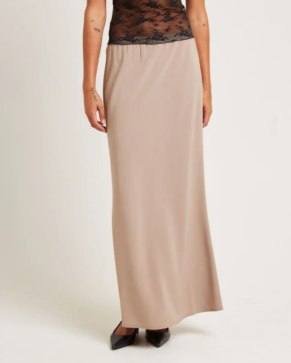Clearance ALICE IN THE EVE Mya Sweetheart Maxi Skirt Stone