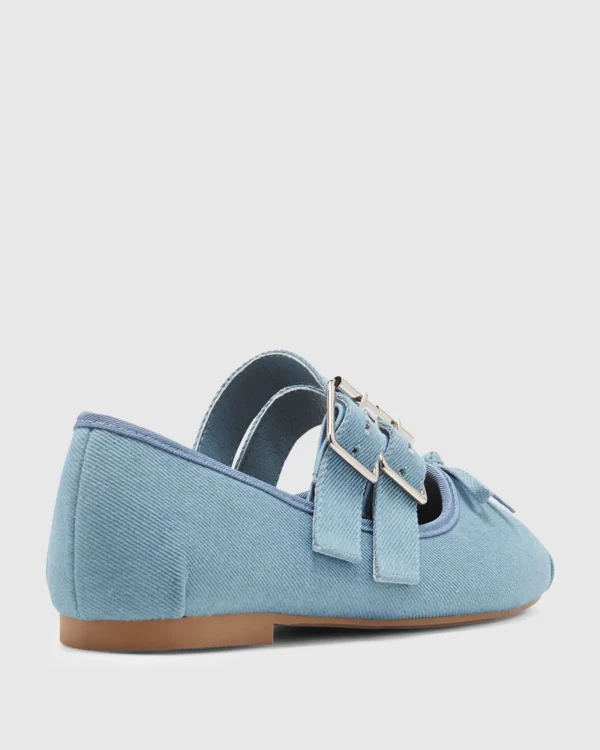 Best THERAPY Mythos Ballet Flats In Denim
