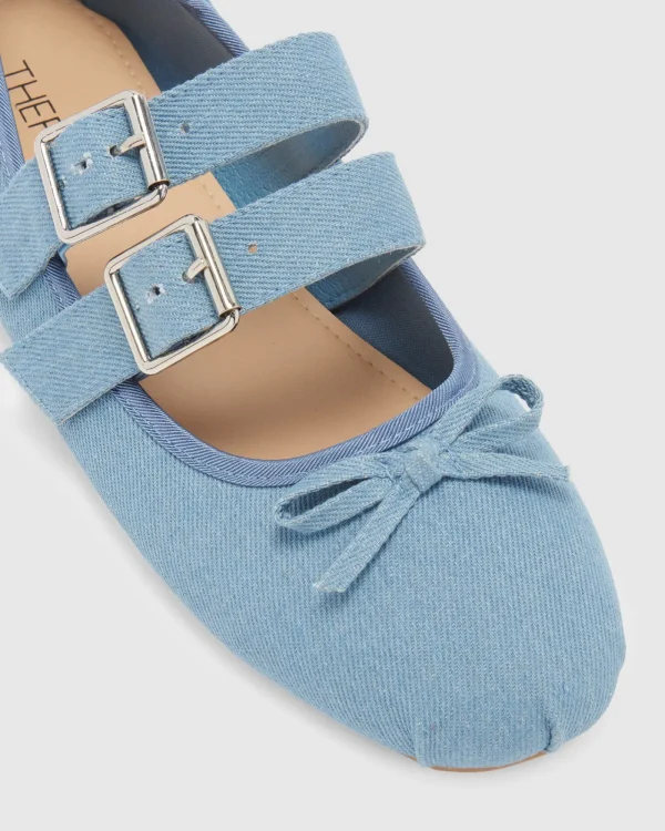 Best THERAPY Mythos Ballet Flats In Denim