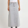 Cheap INSIGHT Nala Maxi Denim Skirt Pebble