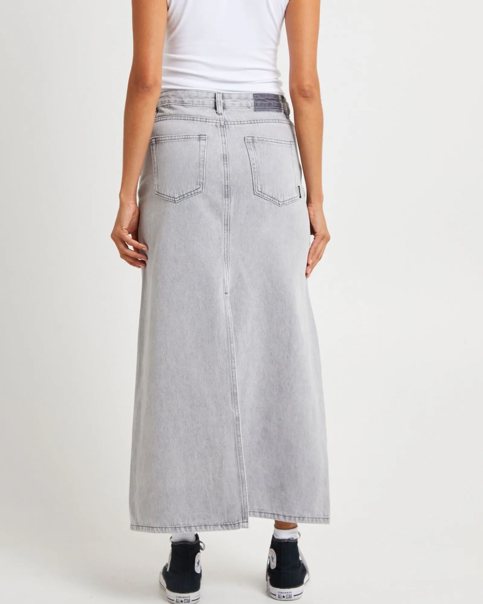 nala_maxi_denim_skirt_peb_1.webp Cheap INSIGHT Nala Maxi Denim Skirt Pebble