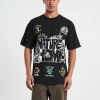 Clearance MARKET Nature Is Home Short Sleeve T-Shirt In Vintage Black