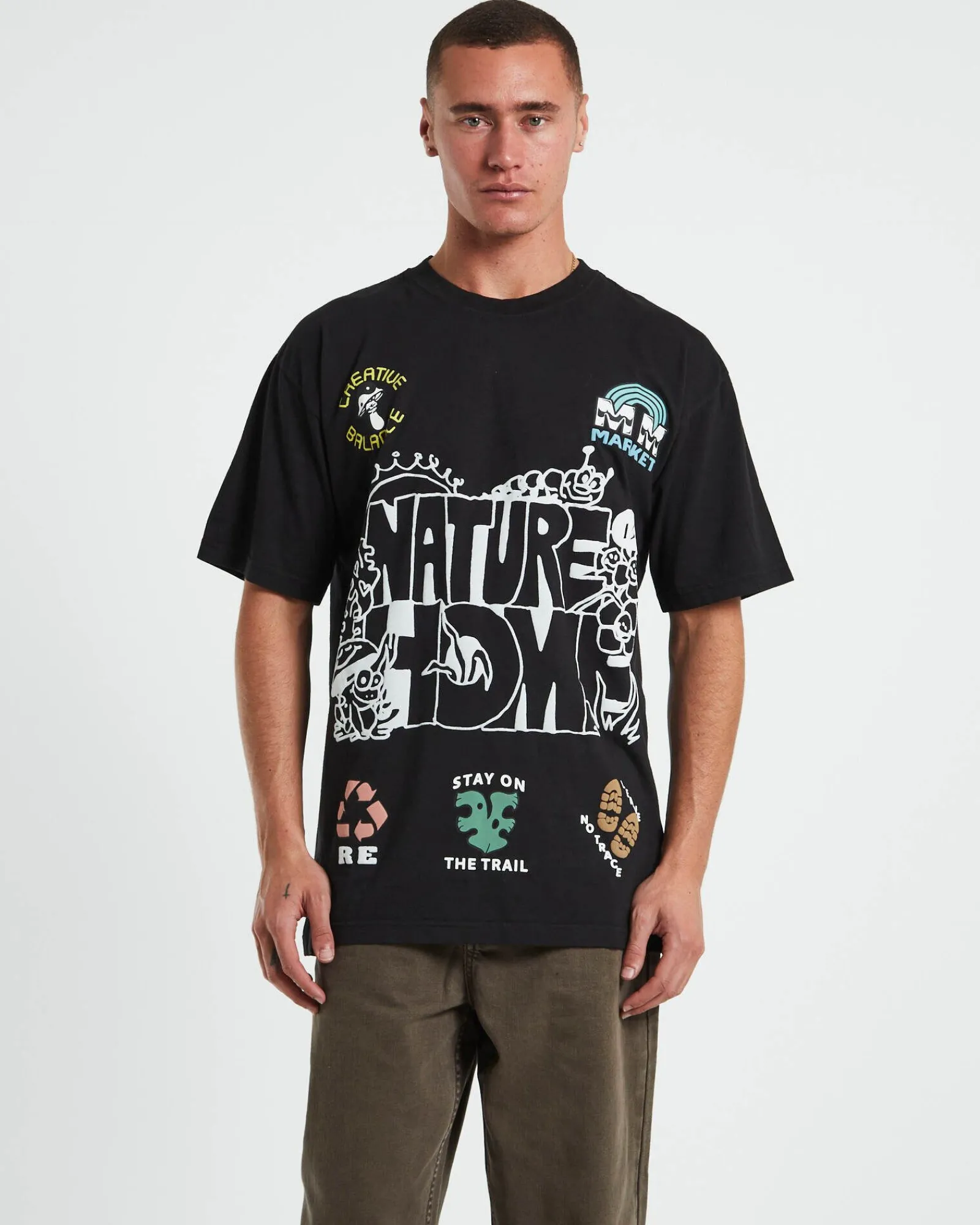 nature_is_home_short_slee_0.webp Clearance MARKET Nature Is Home Short Sleeve T-Shirt In Vintage Black