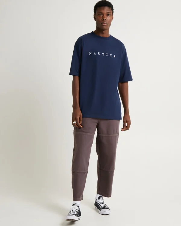 Outlet NAUTICA Navigate Short Sleeve T-Shirt Navy