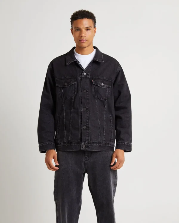 Cheap LEVIS New Relaxed Fit Trucker Superior