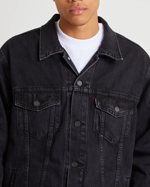 Cheap LEVIS New Relaxed Fit Trucker Superior