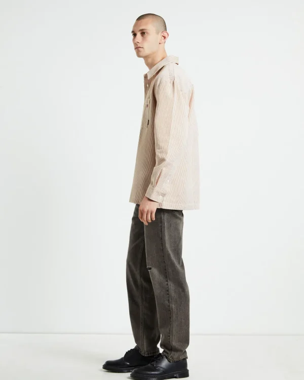 Flash Sale AFENDS Night Shade Recycled Long Sleeve Shirt White Stripe