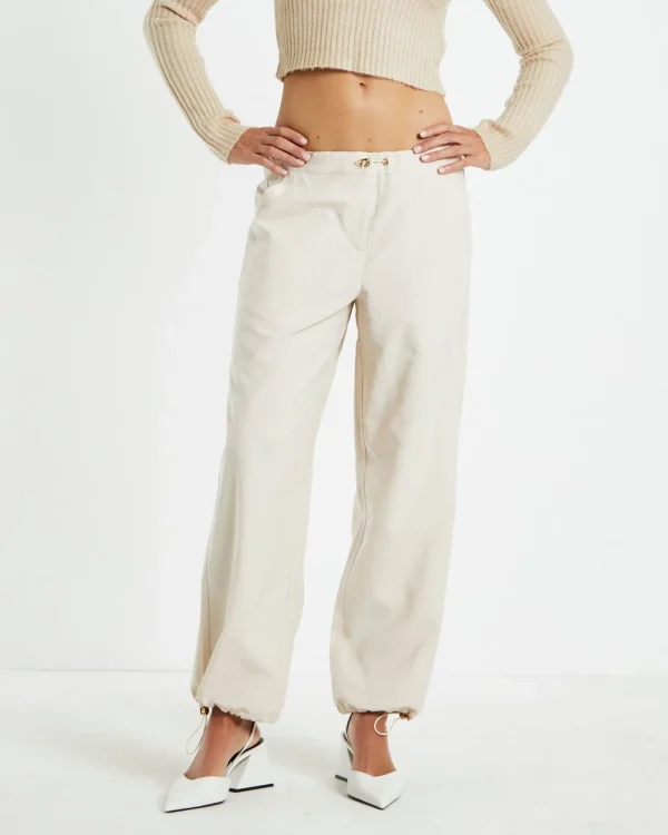 Outlet ALICE IN THE EVE Nikita Clean Parachute Pants Cream