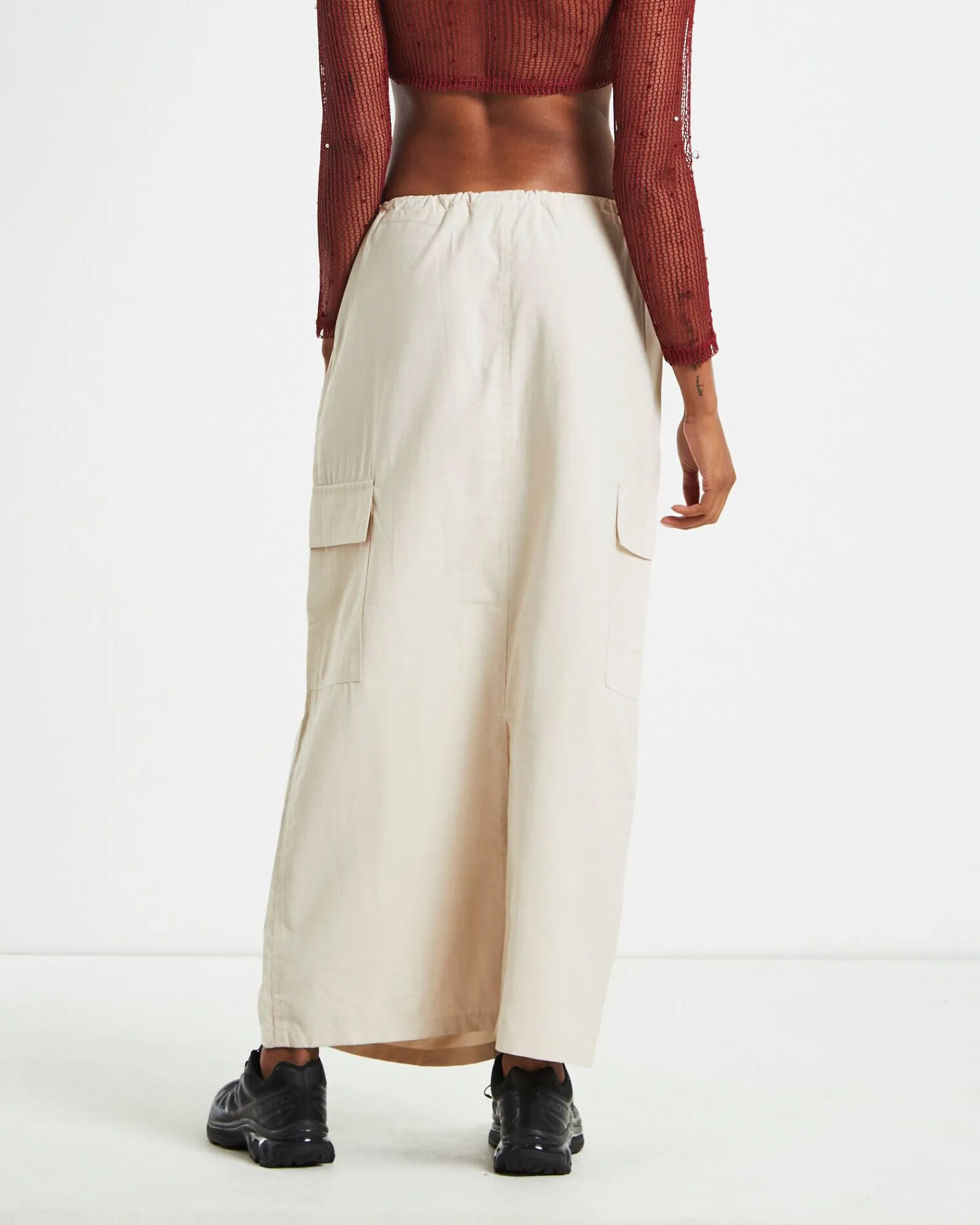 nikita_parachute_maxi_ski_1.webp Flash Sale ALICE IN THE EVE Nikita Parachute Maxi Skirt Cream