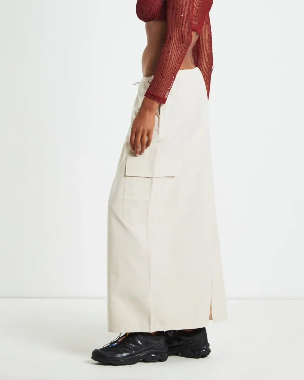 Flash Sale ALICE IN THE EVE Nikita Parachute Maxi Skirt Cream
