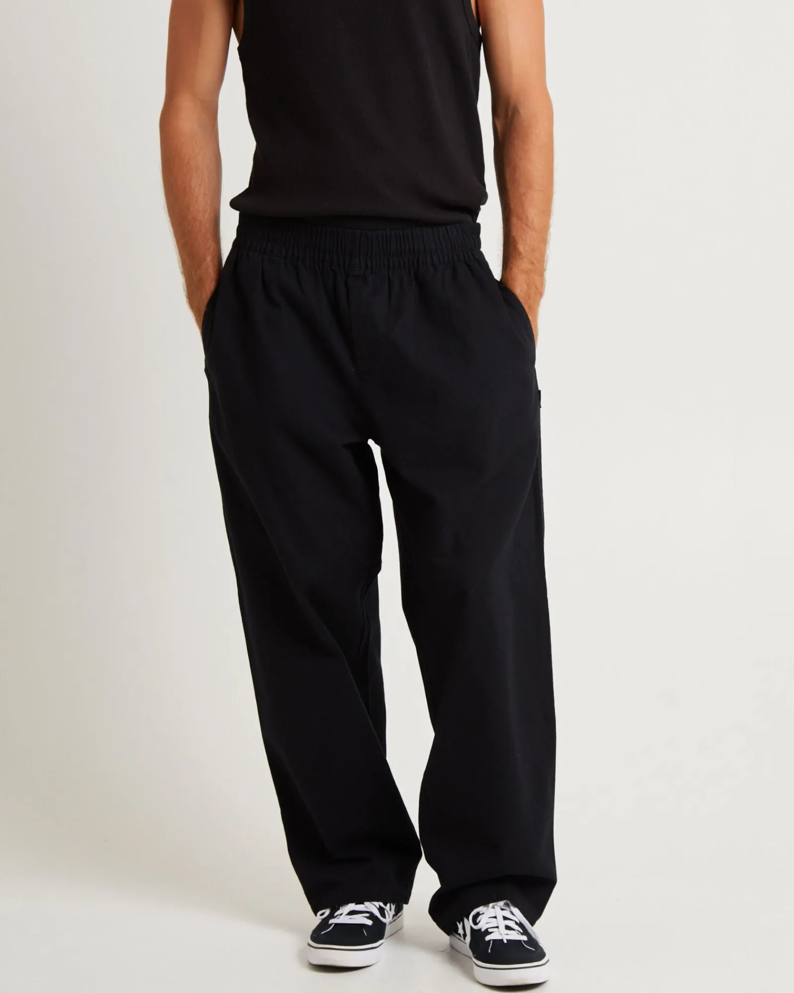 ninety_eights_recycled_el_0.webp Cheap AFENDS Ninety Eights Recycled Elastic Waist Pants Black