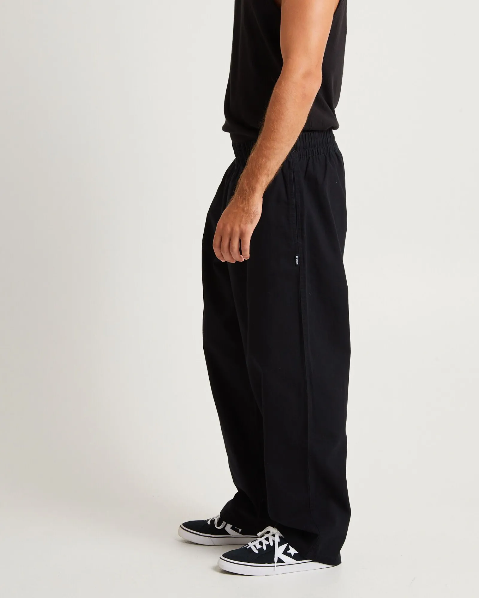 ninety_eights_recycled_el_3.webp Cheap AFENDS Ninety Eights Recycled Elastic Waist Pants Black