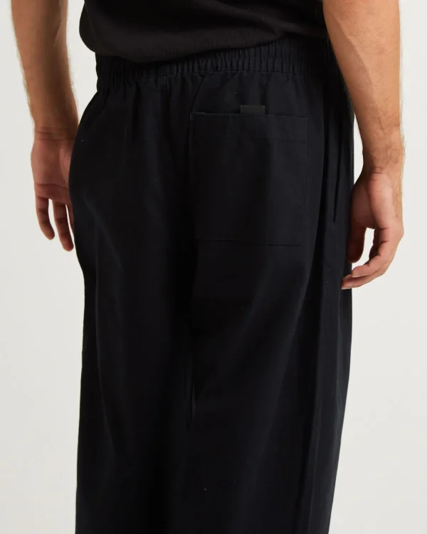 Cheap AFENDS Ninety Eights Recycled Elastic Waist Pants Black