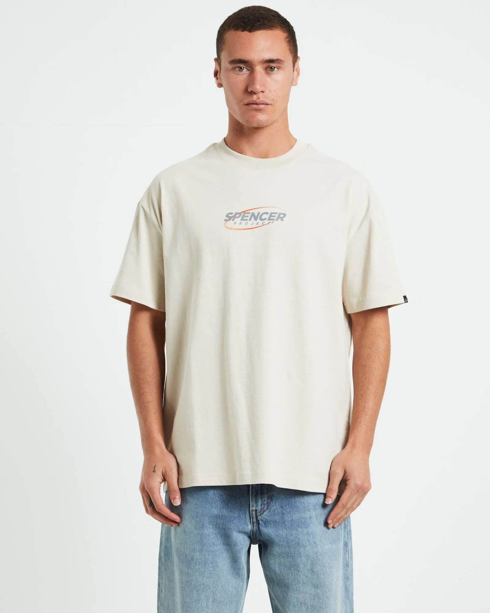 nitro_short_sleeve_tshirt_0.webp Flash Sale SPENCER PROJECT Nitro Short Sleeve T-Shirt In Pebble Grey