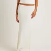 Sale SUBTITLED Nori Compact Knit Maxi Skirt Oat