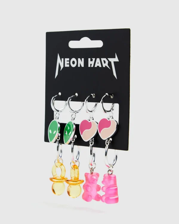 Discount NEON HART Novelty Multi Pack Earrings Assorted