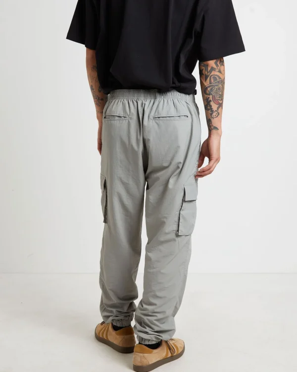 New TAIKAN Nylon Cargo Jogger Pants In Grey