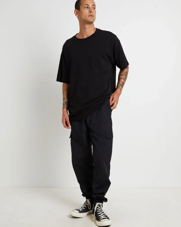Online TAIKAN Nylon Cargo Jogger Pants In Black