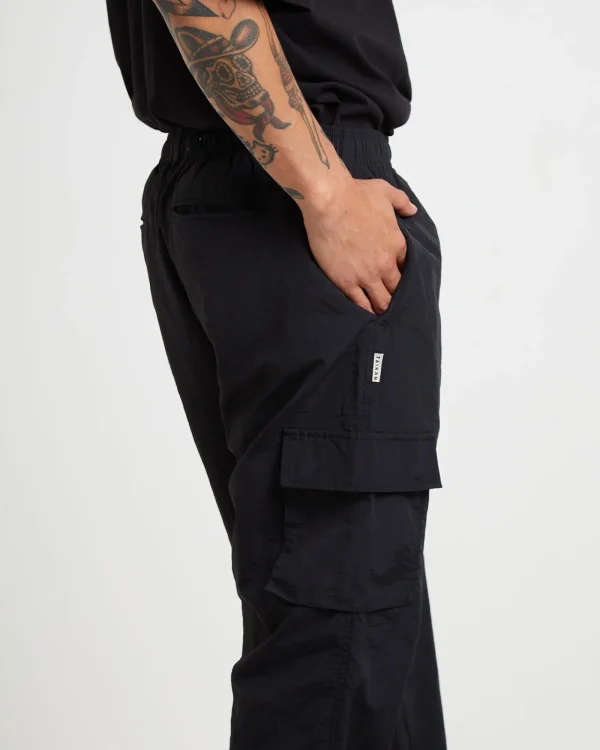Online TAIKAN Nylon Cargo Jogger Pants In Black