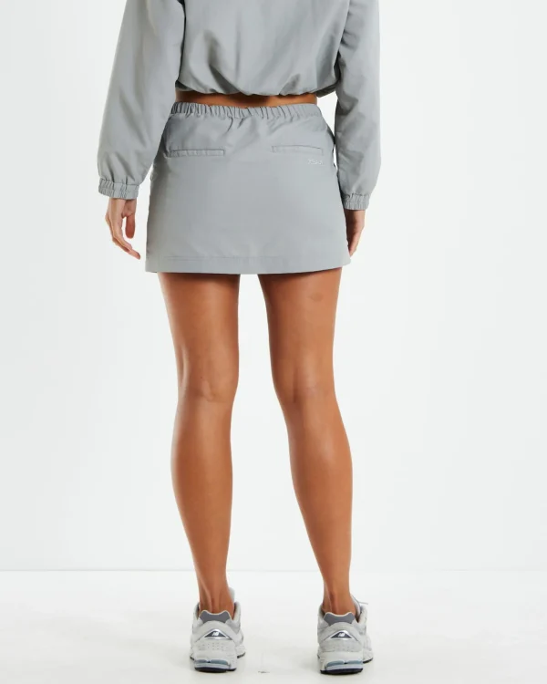 Best Sale X GIRL Nylon Mini Skirt Grey