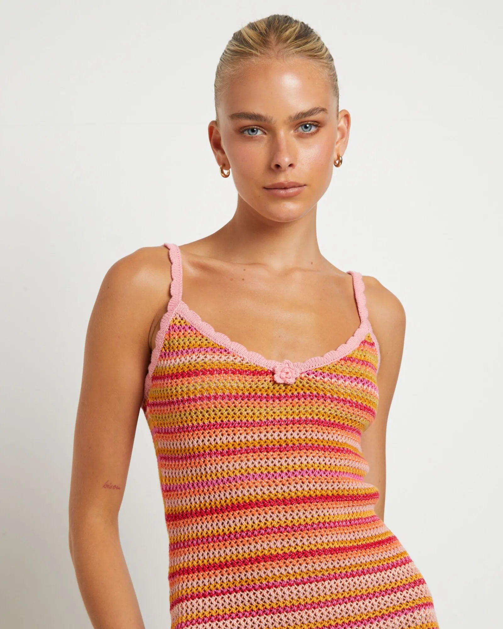 oasis_crochet_stripe_dres_4.webp Flash Sale INSIGHT Oasis Crochet Stripe Dress In Assorted