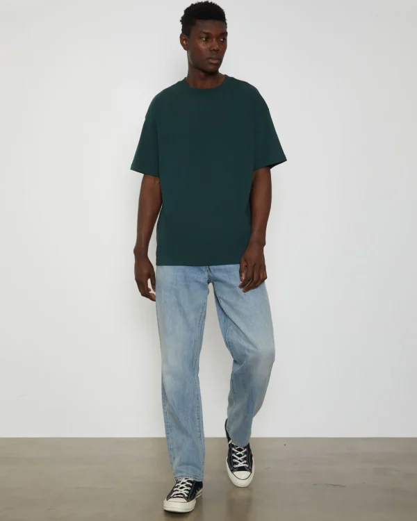 Shop GENERAL PANTS CO. BASICS O.G Skate Short Sleeve T-Shirt In Bottle Green