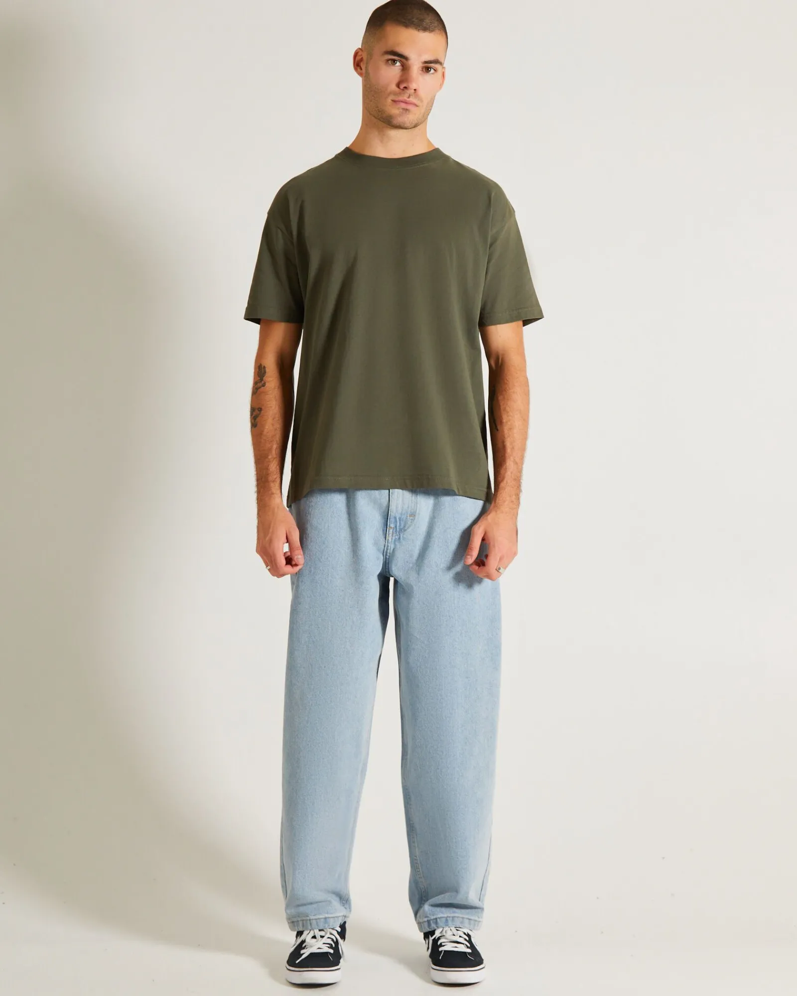 og_skate_short_sleeve_tsh_2-3.webp Cheap GENERAL PANTS CO. BASICS Og Skate Short Sleeve T-Shirt In Army Green