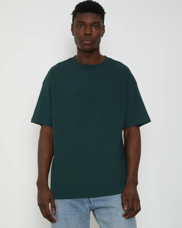 Shop GENERAL PANTS CO. BASICS O.G Skate Short Sleeve T-Shirt In Bottle Green