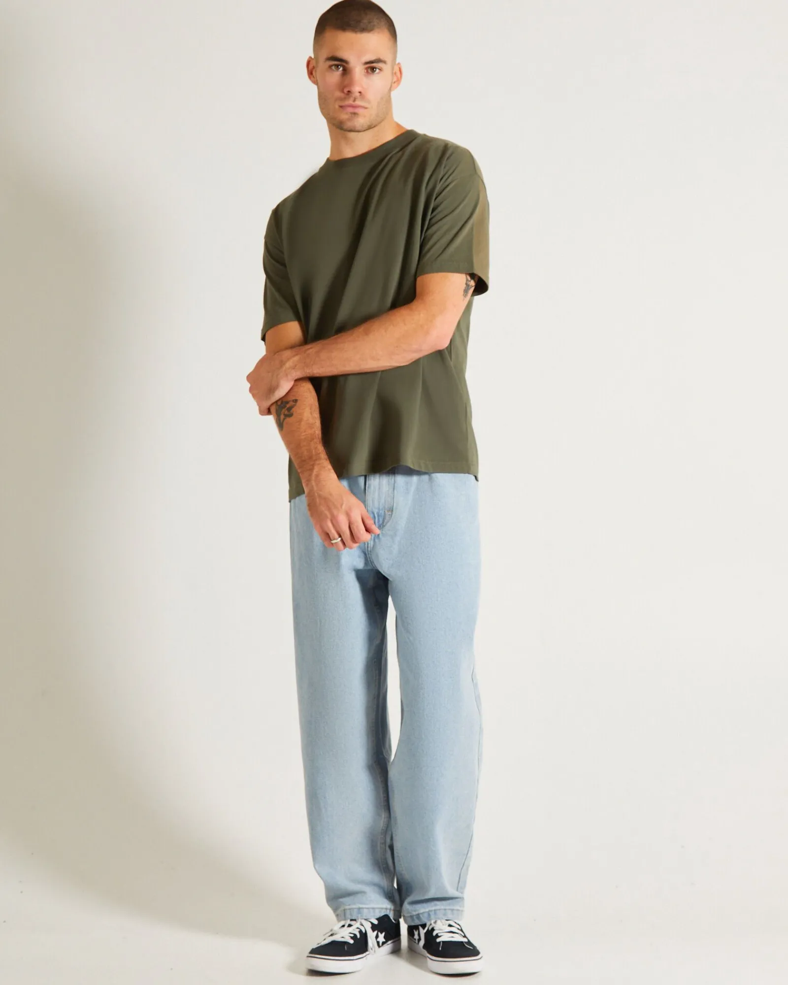 og_skate_short_sleeve_tsh_3-3.webp Cheap GENERAL PANTS CO. BASICS Og Skate Short Sleeve T-Shirt In Army Green
