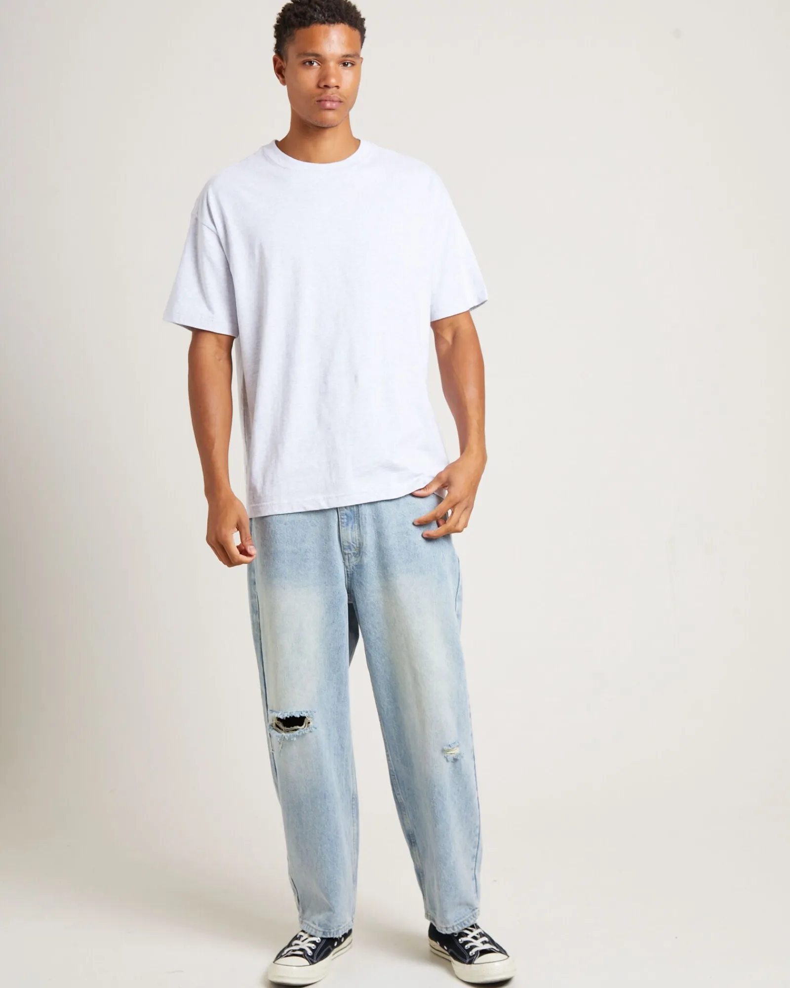 og_skate_tshirt_frost_mar_2.webp Best GENERAL PANTS CO. BASICS O.G. Skate T-Shirt Frost Marle Grey